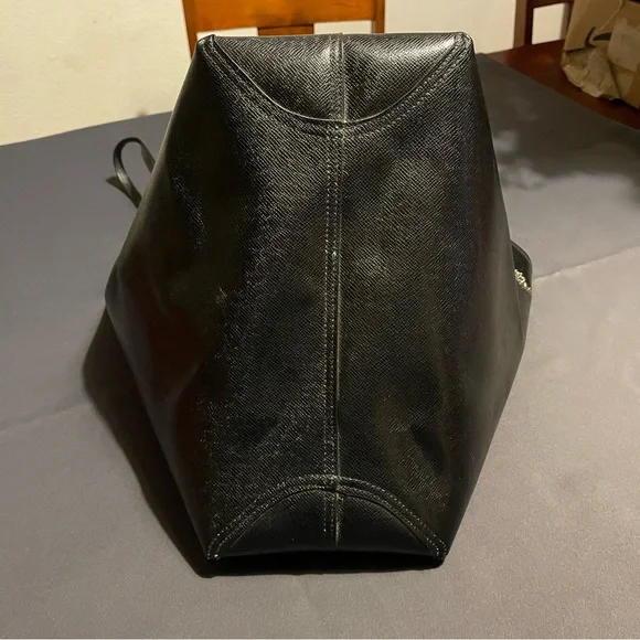 Coach City Signature Reversible Tote Bag - Turquoise/Blk Rose Print - Picture 4 of 16